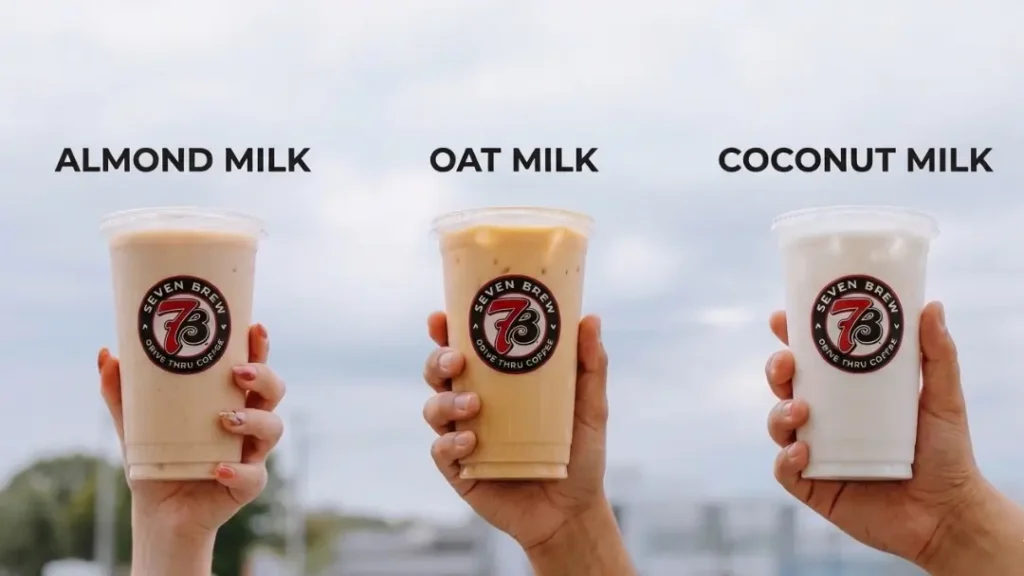 7 Brew Dairy Free milk options